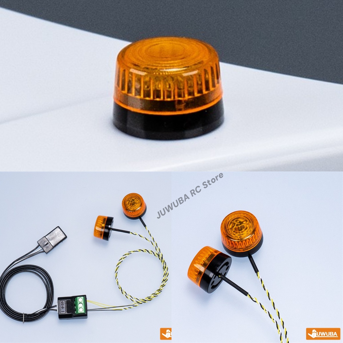 Drone Battery Alarm - 1/14 RC نموذج LED 360 درجة