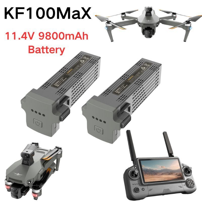 KF100 MAX RC الطائرة بدون طيار - مراجعة Drone Battery Lipo وسعره