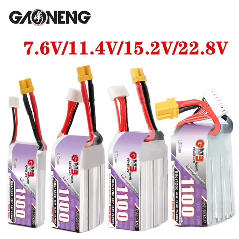 GNB 1100mAh 2S 3S 4S 6S 60C/12 - مراجعة Drone Battery Lipo وسعره